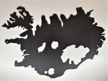 Hraun - Íslandsplatti - 22x32cm