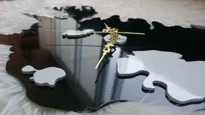 Háglans svört - STÓR (40x55cm)